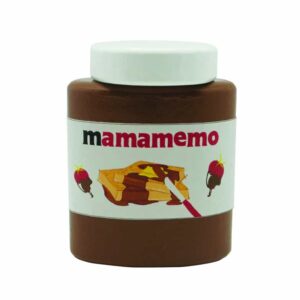 Sød lille mamatella/chokolade smørepålæg i træ, fra Mamamemo