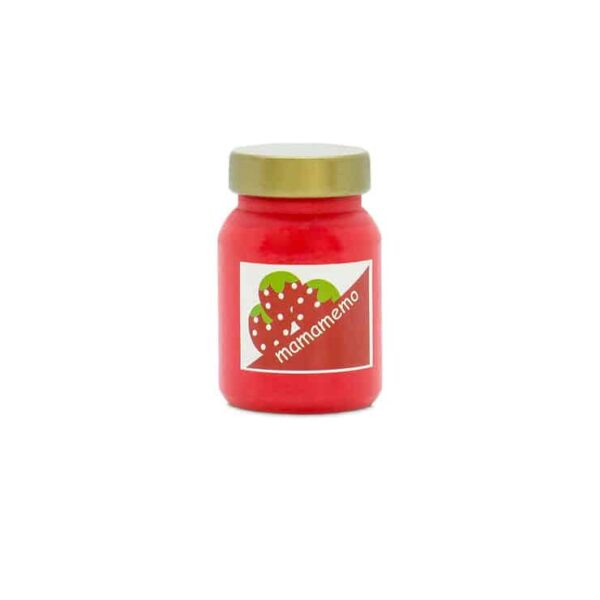 Fin, lille jordbær marmelade i træ, fra Mamamemo