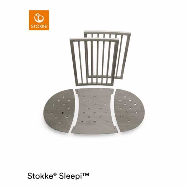 Stokke® Sleepi™ Baby Udvidelses sæt (vugge til babyseng) Hazy Grey V2 |  Minierne.dk