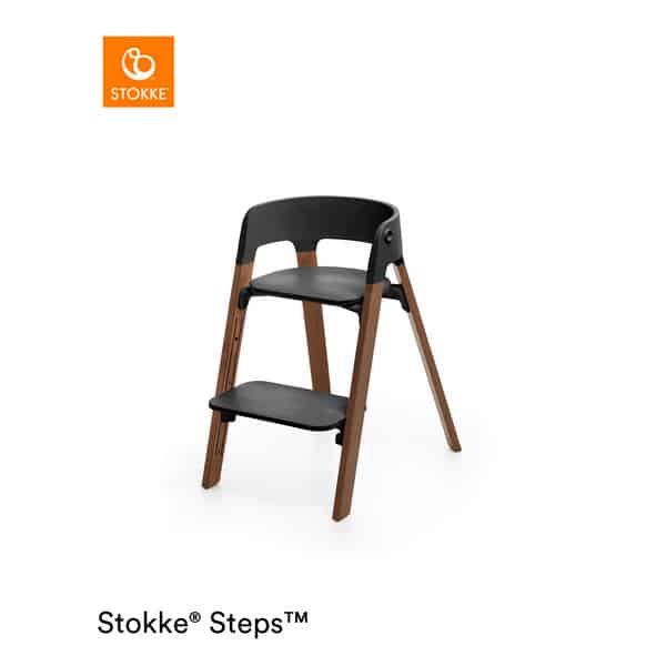 Stokke® Steps™ Højstol - Black/Golden Brown | Minierne.dk