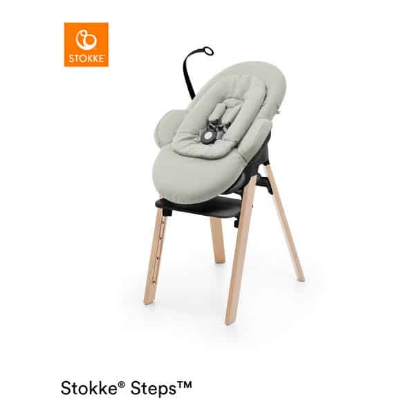 Stokke® Steps™ Højstol - Black/Natural | Minierne.dk